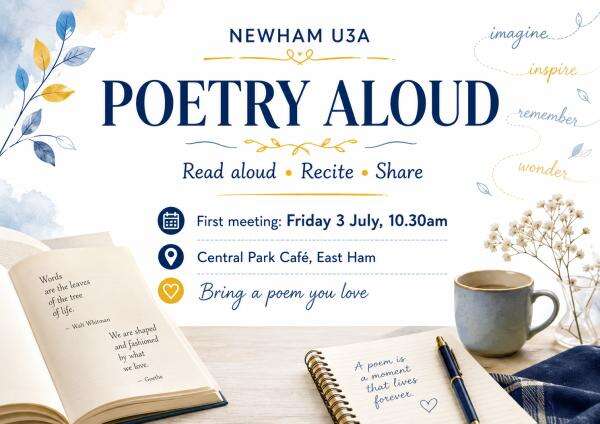 Poetry Aloud - Inaugural Meeting